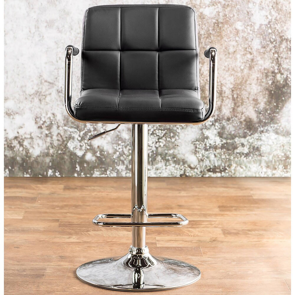 Green Adjustable Swivel Barstool Set of 2 F883303