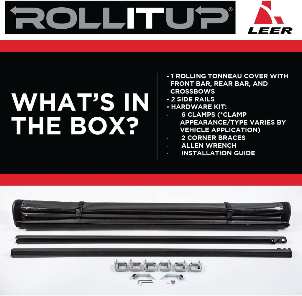 Soft Roll Up Truck Bed Tonneau Cover W342