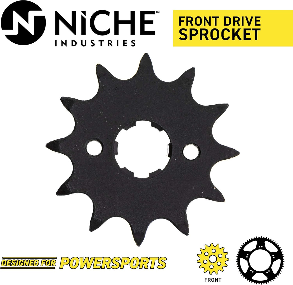 Drive Sprocket Chain Combo Front 12 Rear 42 Tooth 520NZ Standard 88 Links Pack of 2 P496