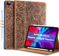 Brown Cowhide iPad Pro 11 Case with Pencil Holder S2967