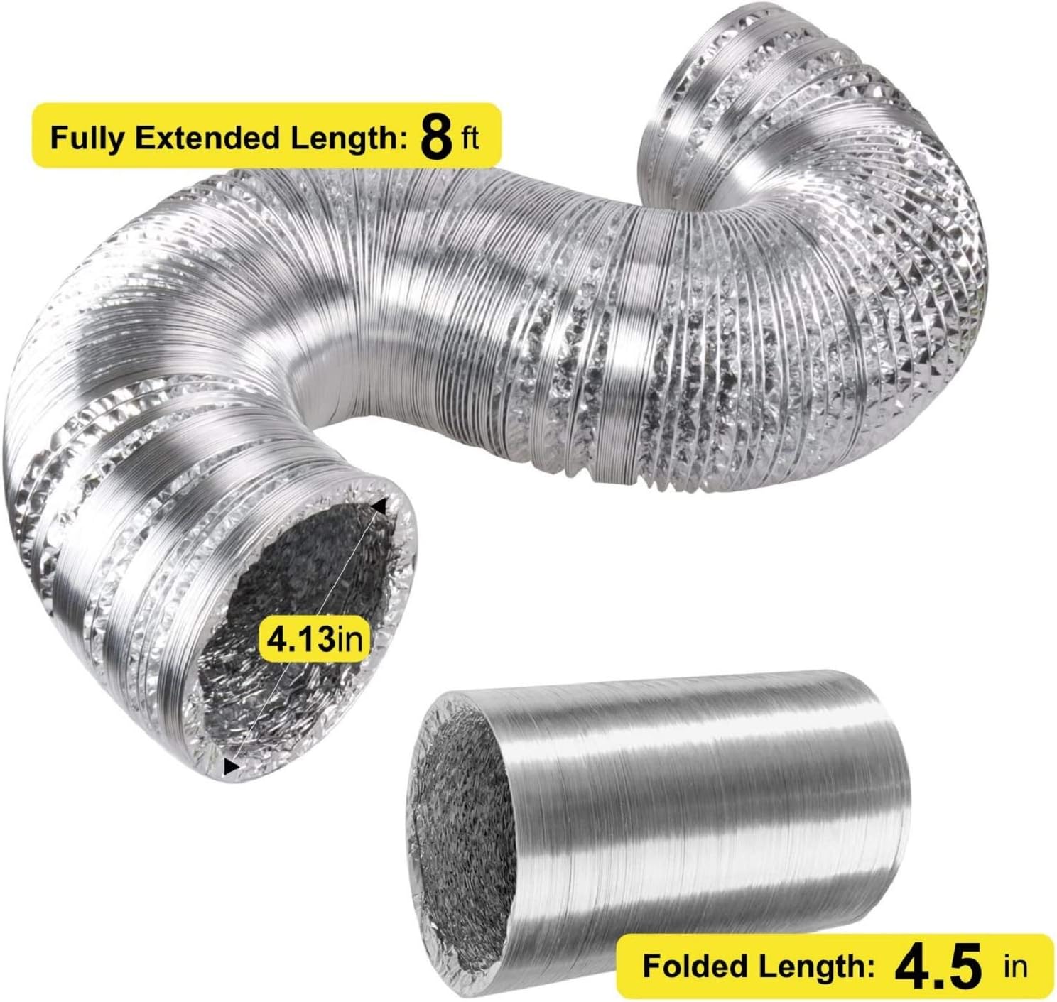 4 Inch 118 CFM Inline Fan with Variable Speed Controller Carbon Filter 8 Feet Ducting Combo M40700