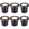 6W Flat Top Well Light Low Voltage 3000K Warm White 6Pack B812348