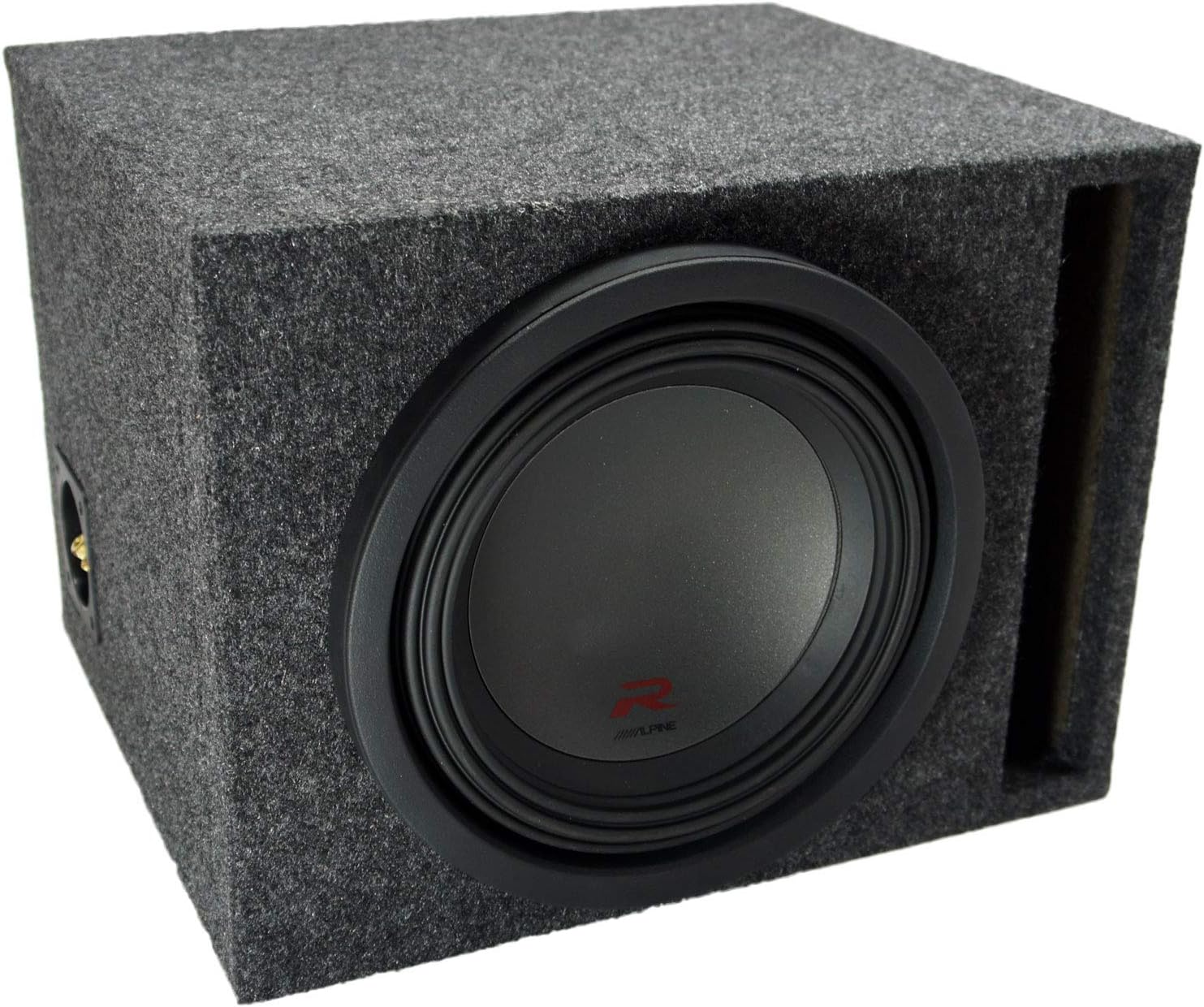 Single 10" Loaded Vented Port Sub Box Enclosure V400