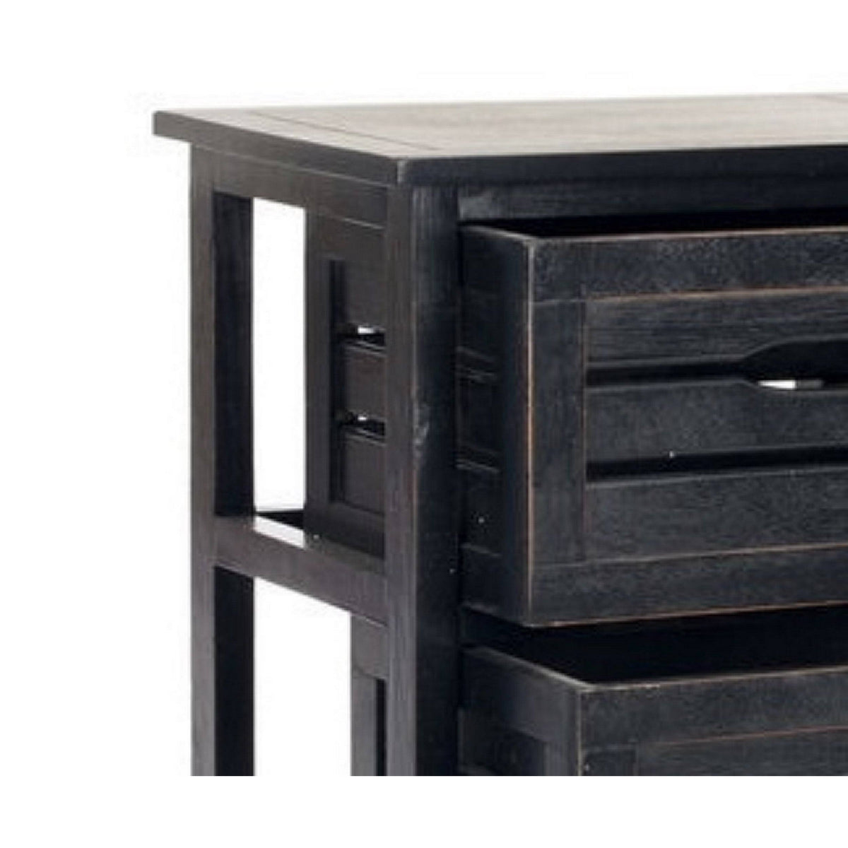 Black 3 Drawer Cabinet G359