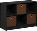 White/Black 3x2 Bookcase Storage L8397