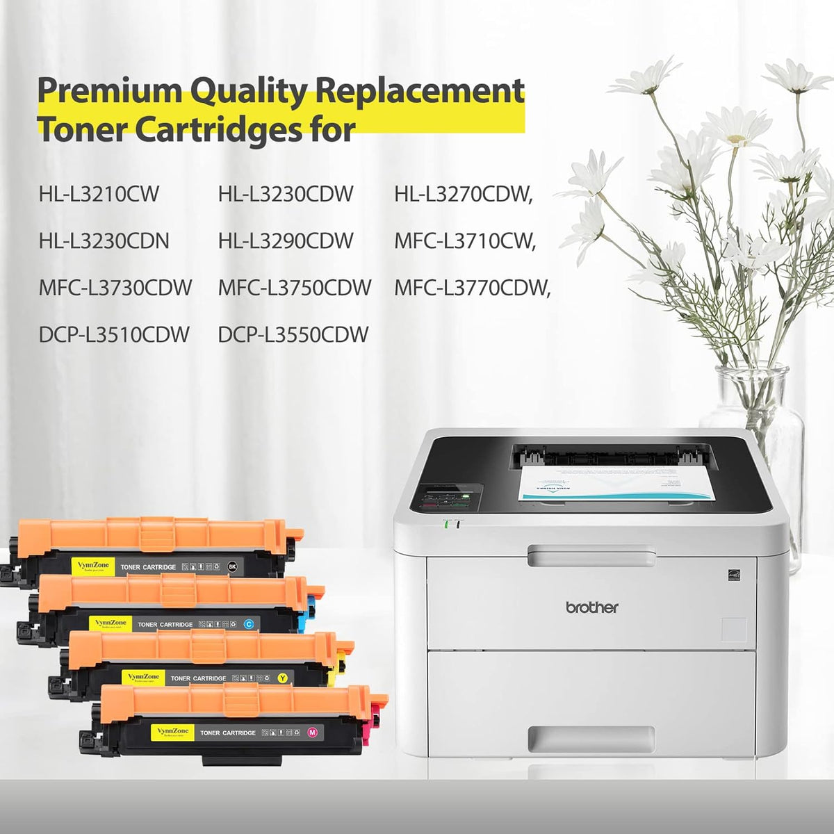 Toner Cartridge 4 Pack Black Cyan Magenta Yellow G364