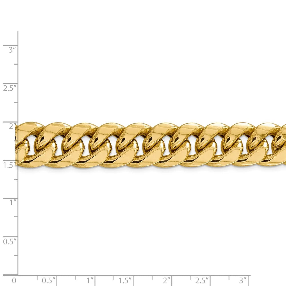 14kt Yellow Gold 24 inch Miami Cuban Chain D22144