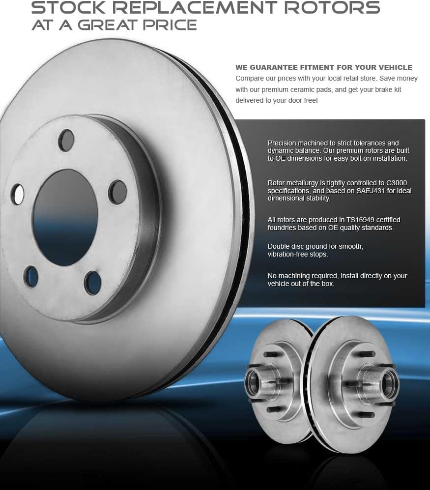5 Lug Brake Rotors and Metallic Brake Pads P233