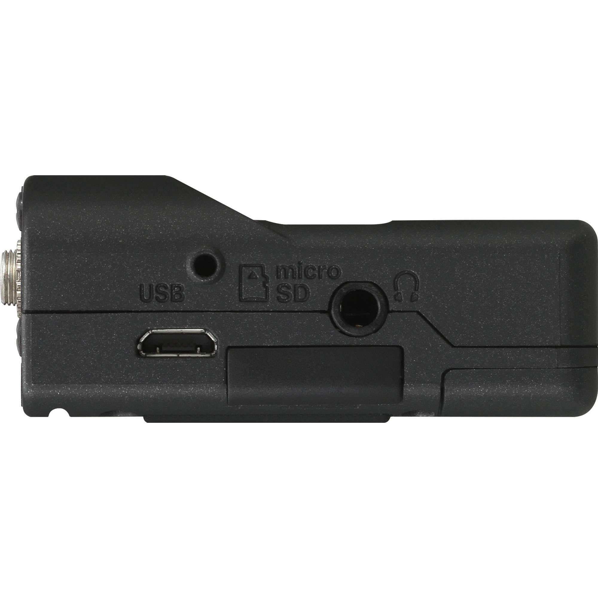 Black Mini Portable Recorder with Lavaliere Microphone M217