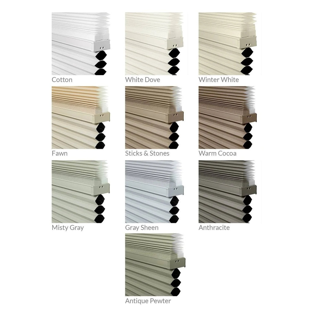 Cordless Cellular Shades Cotton 27x22 x 48x22 J42745