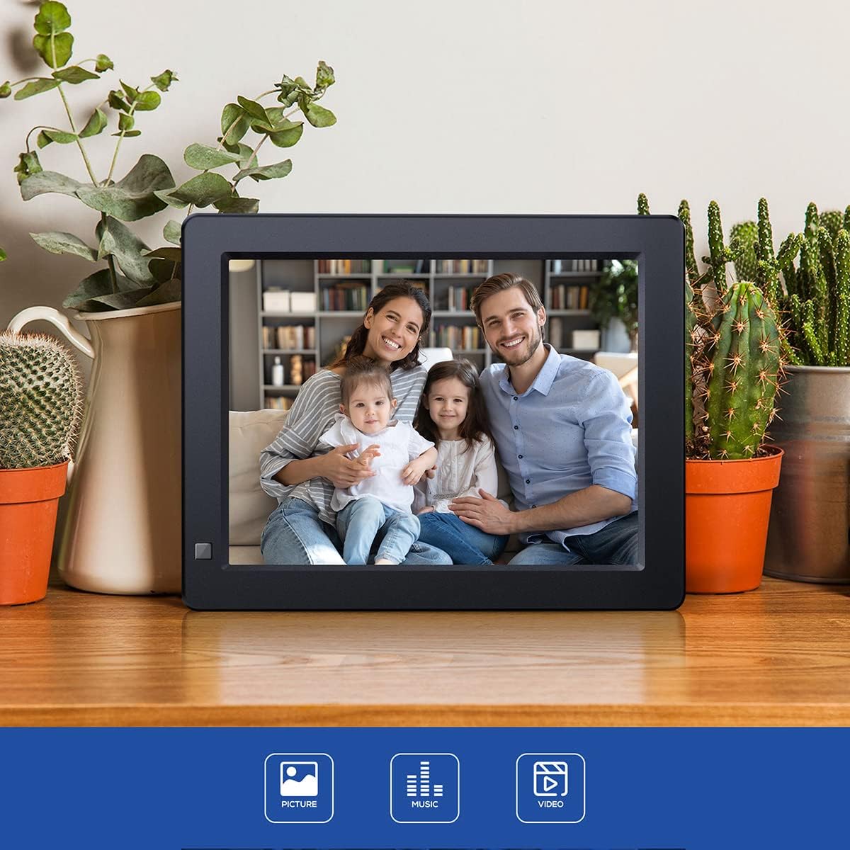9Inch Digital Photo Frame with 1024 x 768 HD IPS Display J241