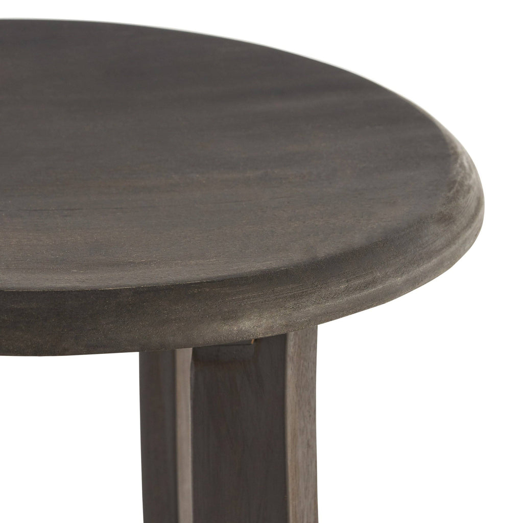Set of 2 Dark Gray Acacia Barstool H113850