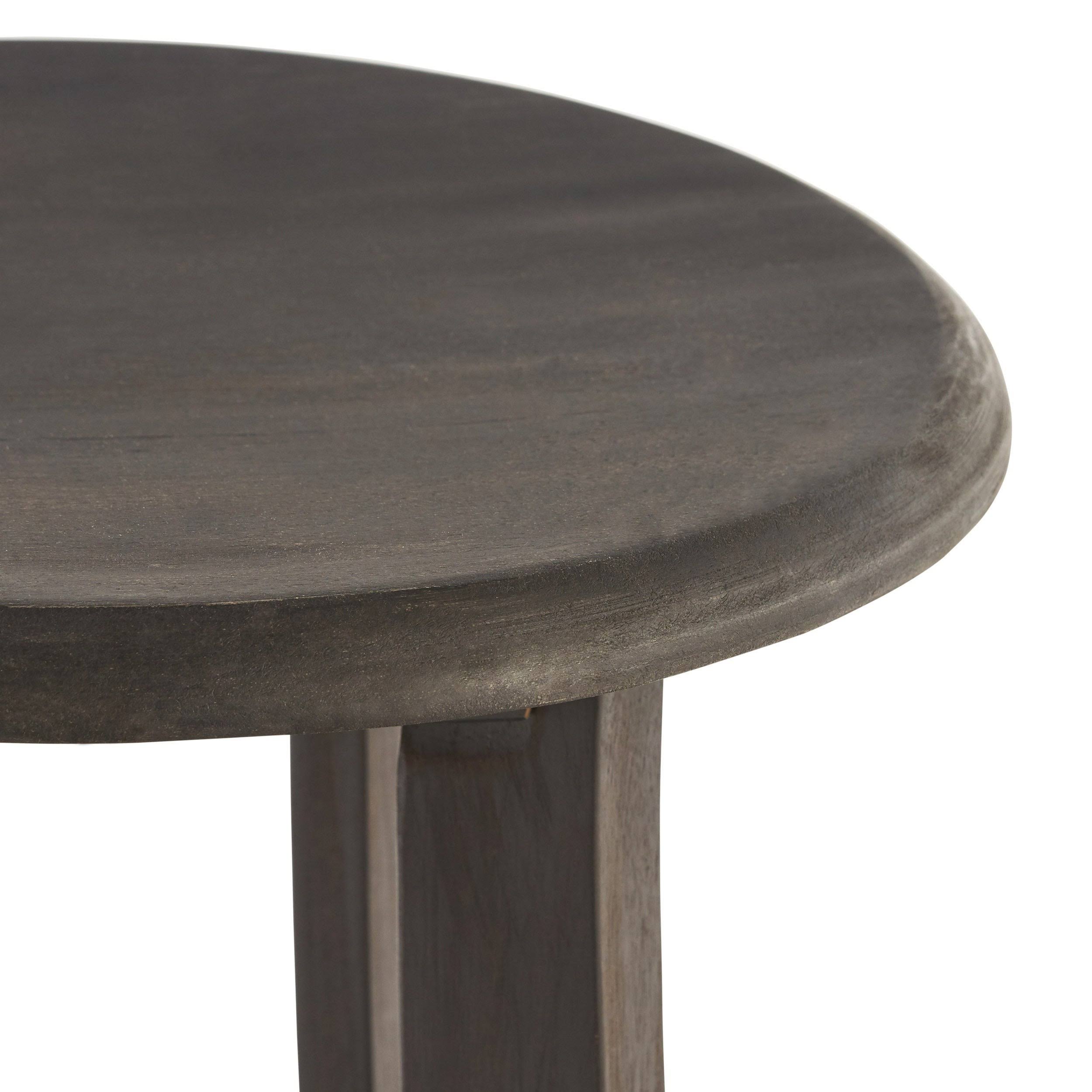 Set of 2 Dark Gray Acacia Barstool H113850