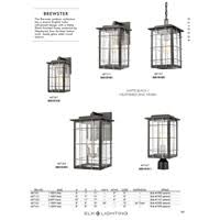 Matte Black 1-Light Sconce W30443