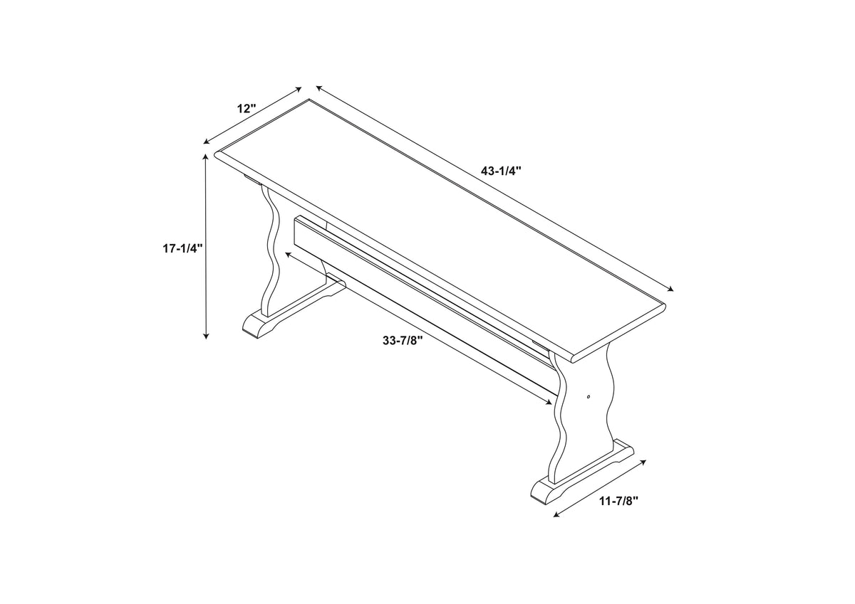 Natural Finish Bench Z437221