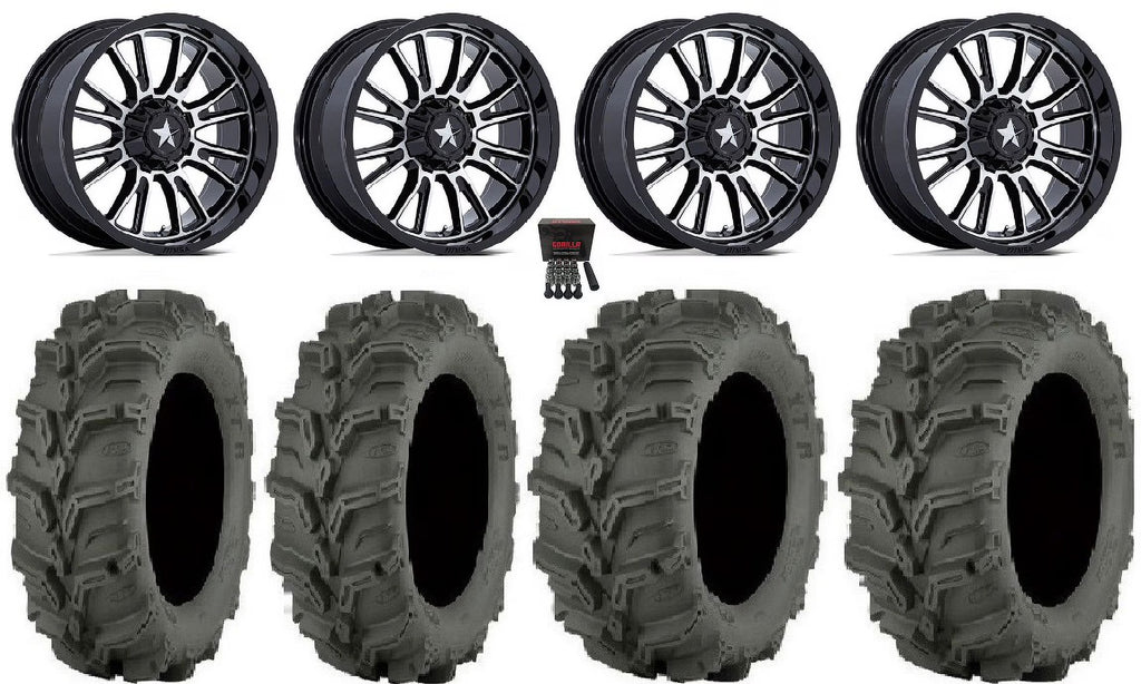 14" Machined Wheels 27" Mud Lite XTR Tires F427028