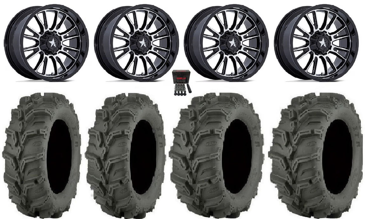 14" Machined Wheels 27" Mud Lite XTR Tires F427028