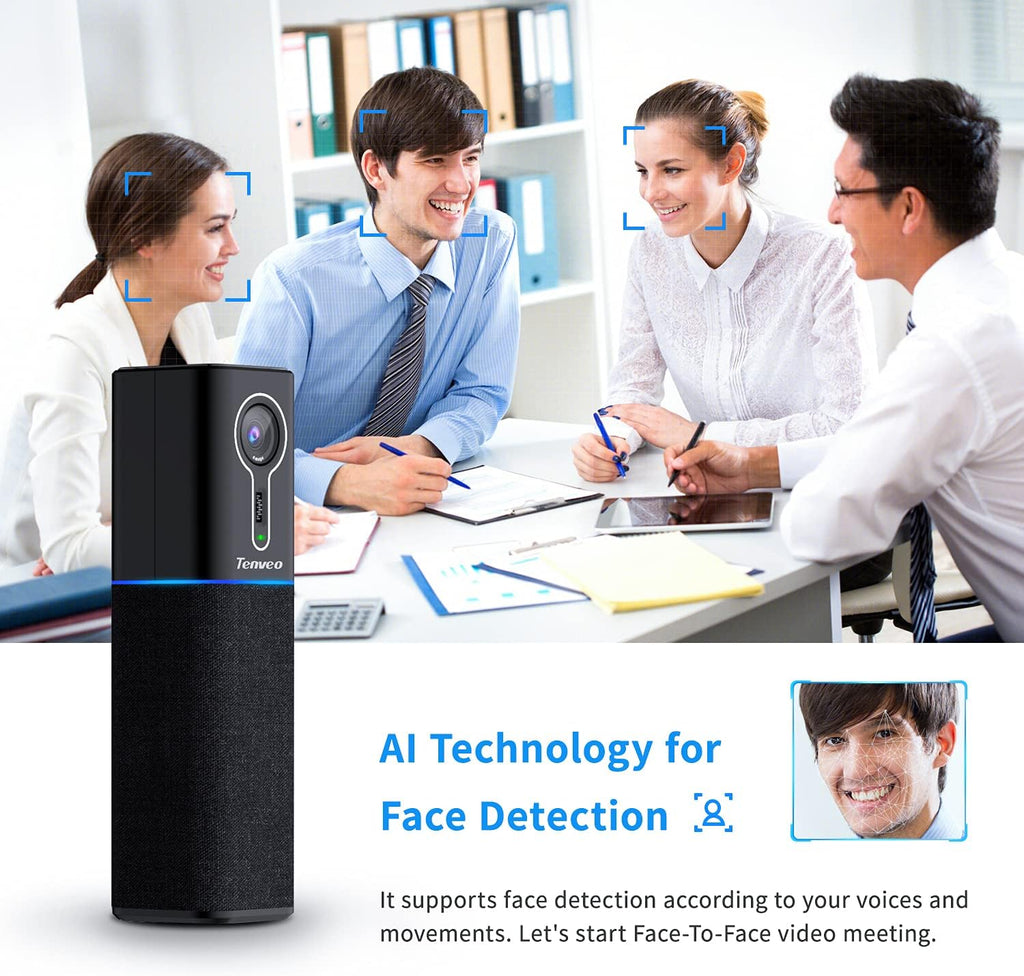 2K HD AI Conference Camera with Speaker and Microphone E9884