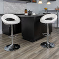 2 Pack Vinyl Adjustable Height Barstool Q2634