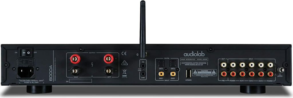 Black Stereo Integrated Amp with Bluetooth DAC T9312