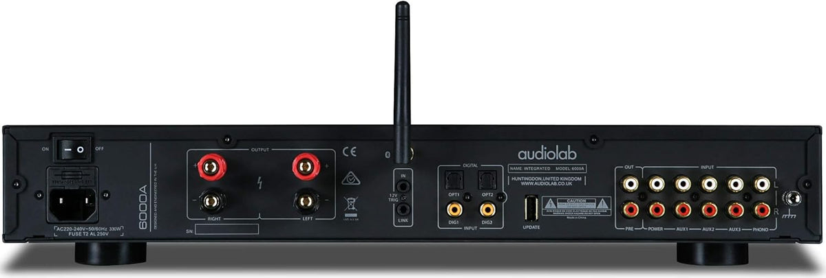 Black Stereo Integrated Amp with Bluetooth DAC T9312