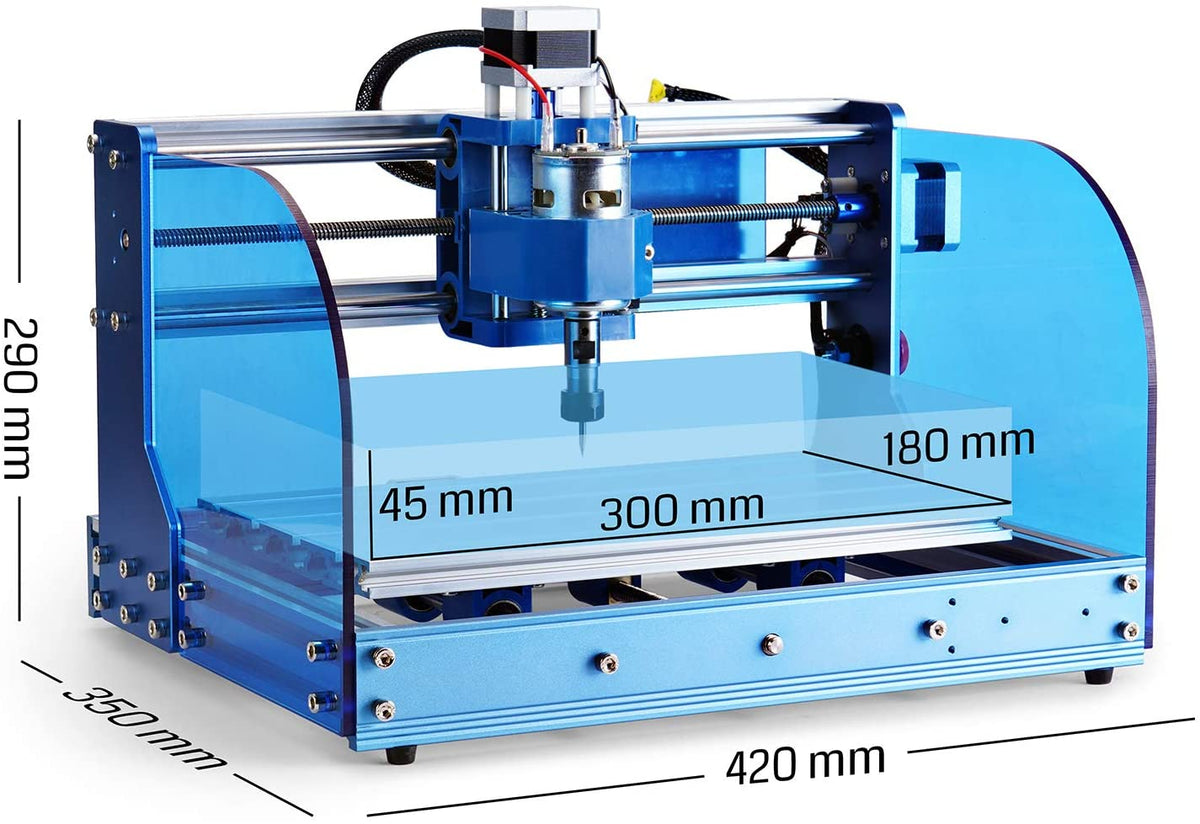 CNC Router Machine with XYZ Working Area 300 x 180 x 45mm L6044
