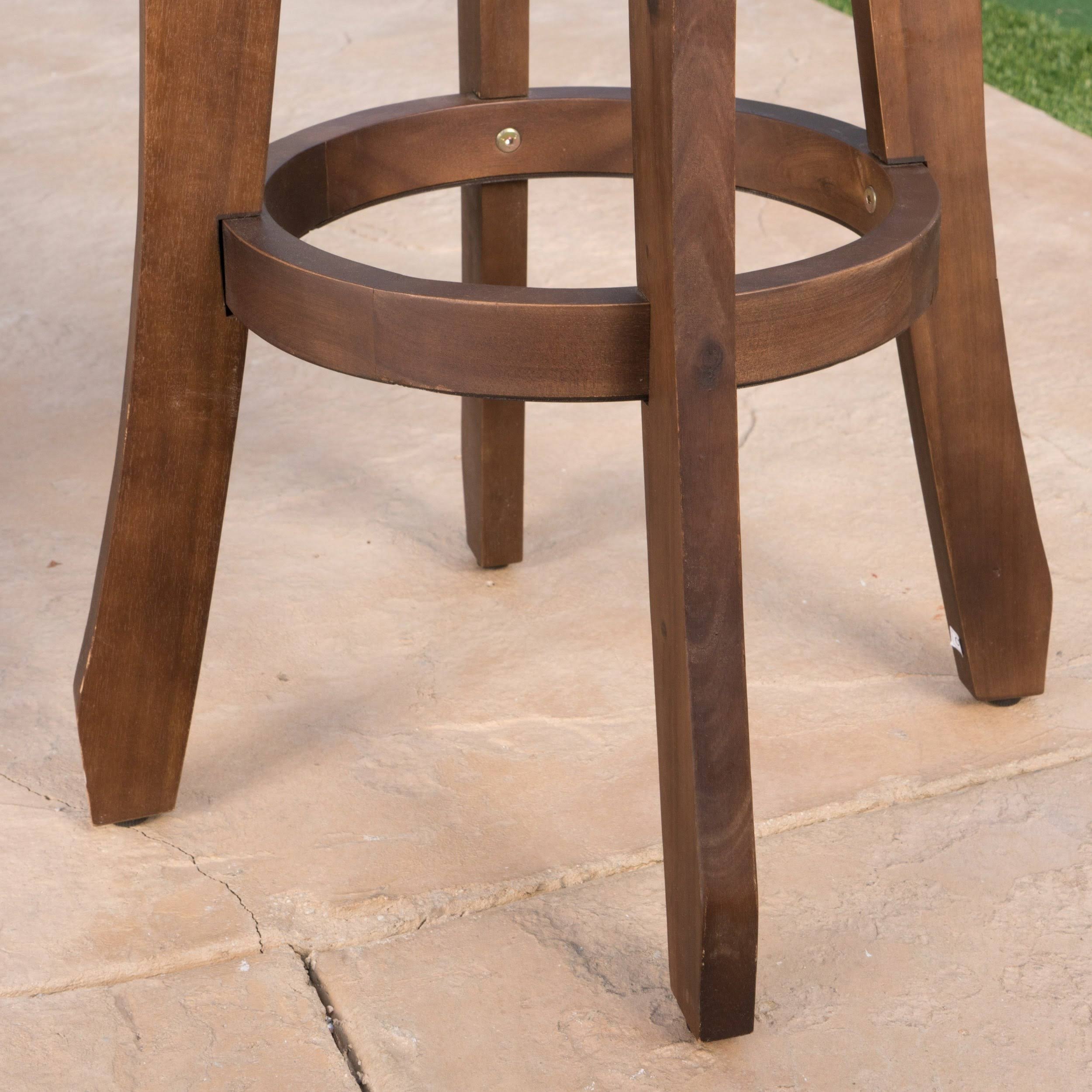 Set of 2 Dark Gray Acacia Barstool H113850
