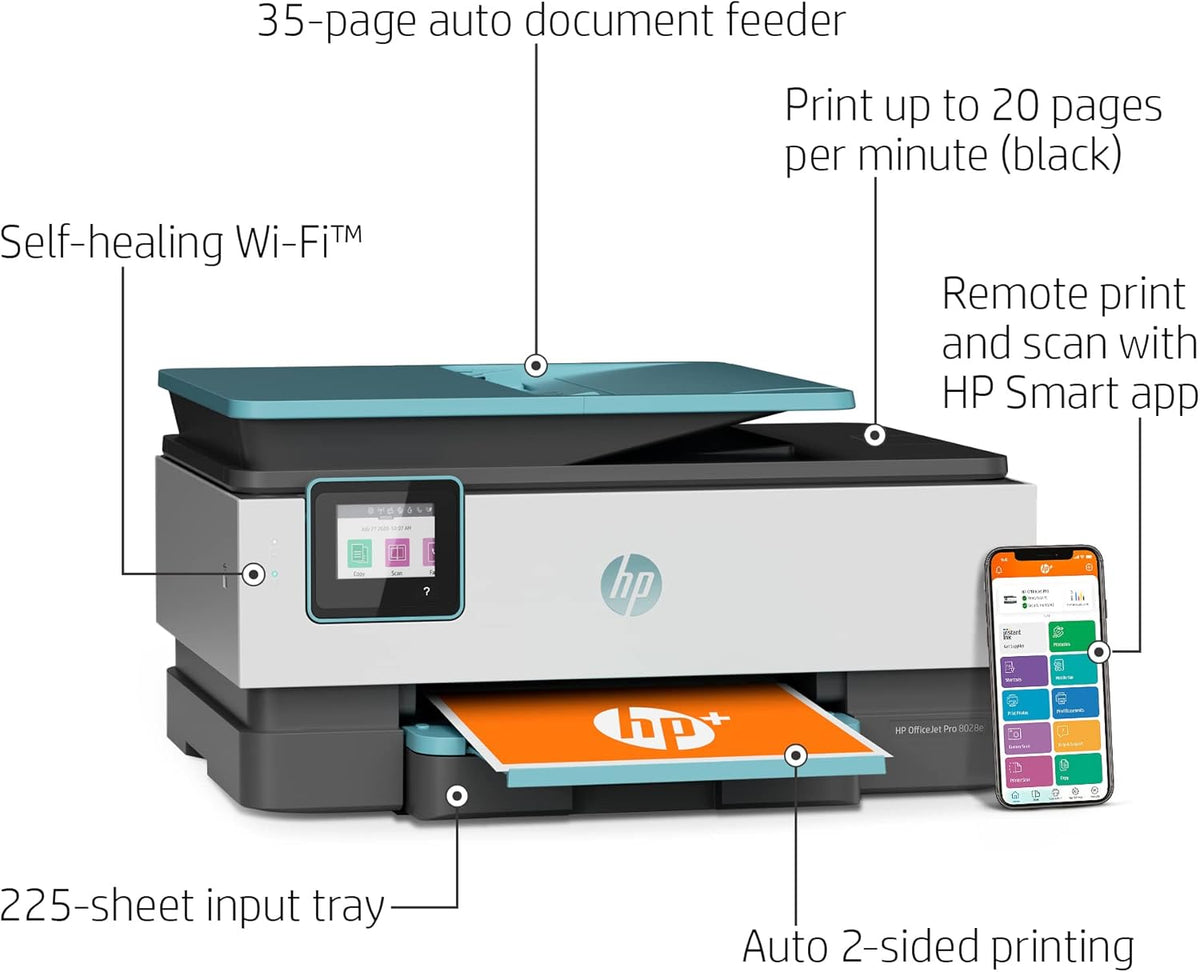 HP OfficeJet Pro 80 28e All-in-One Wireless Color Inkjet Printer Q75047