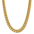 14kt Yellow Gold 24 inch Miami Cuban Chain D22144