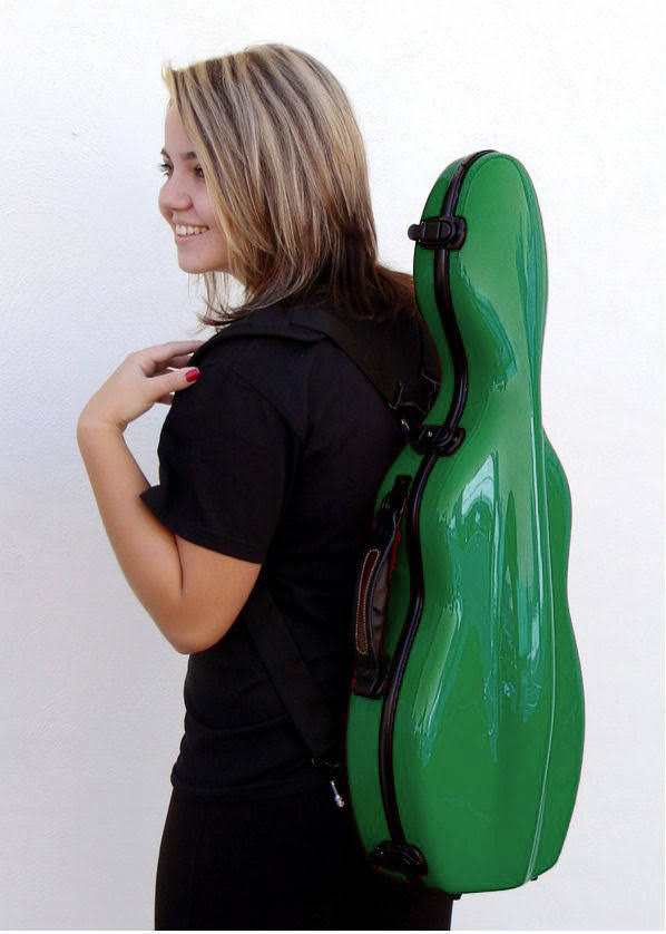 Fiberglass Violin Case Green N5541