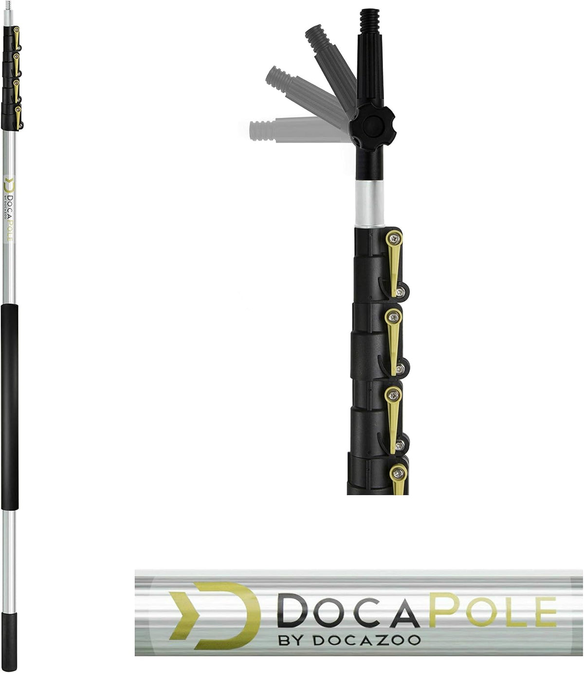 Deck Brush with Extension Pole, Pack of 2 H261