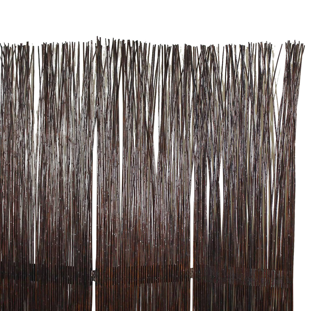 Brown Wooden 3 Panel Room Divider X96693